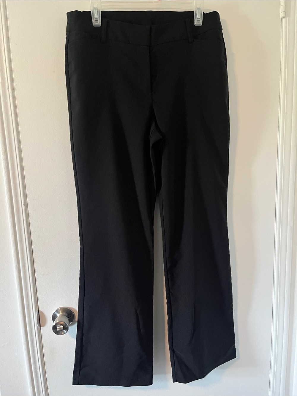 Women Black Dress Pants - Classic Straight Fit